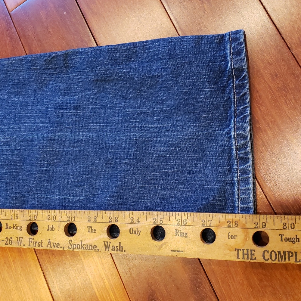 8 x 32 Calvin Klein CK Slim Bootcut Blue Denim Jeans - Picture 5 of 11